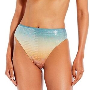 Gianni Bini Blue and Orange Bikini Bottom